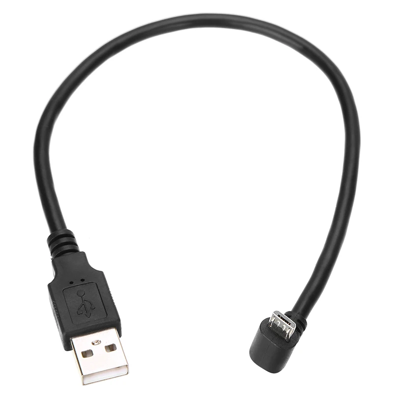 Up Вверх/вниз/влево/вправо Тип USB кабель для передачи данных разъем провода 30 см USB 2,0 A папа влево вправо 90 градусов Угол Micro Usb кабель Шнур - Цвет: Up