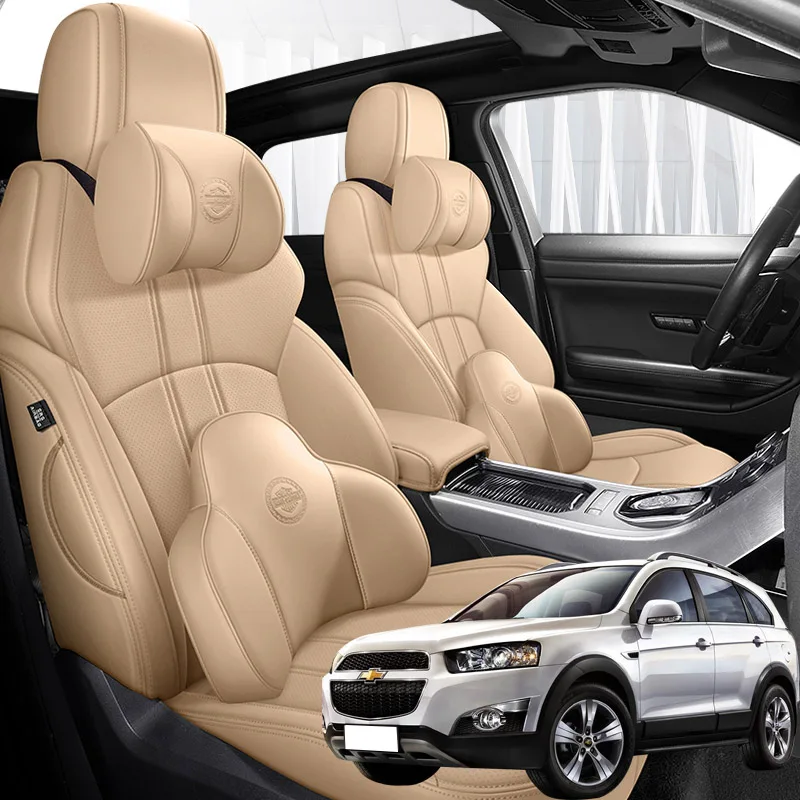 

Nappa Leather Custom Auto 5 Seats Car Seat Covers For Chevrolet Captiva 2011 2012 2013 2014 2015 2016 2017 2018 Accessories