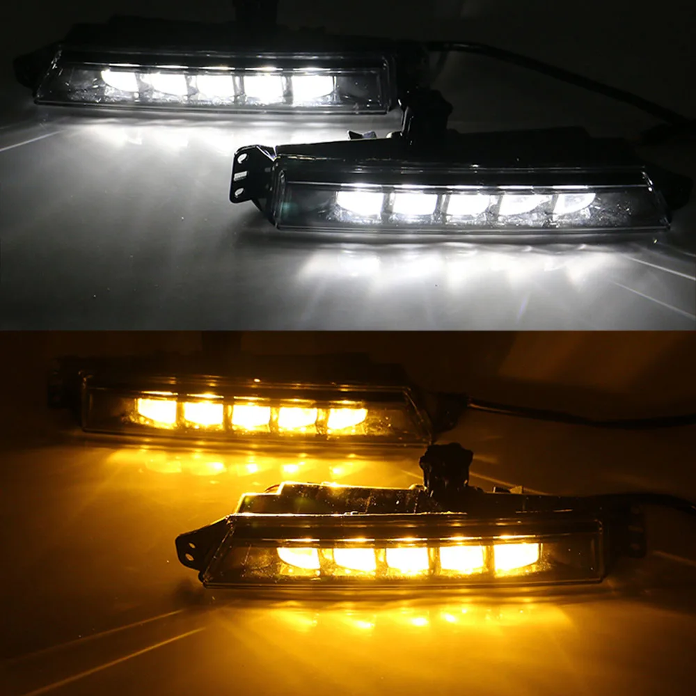 Трехцветные светодиодсветодиодный дневные ходовые огни переключения белого