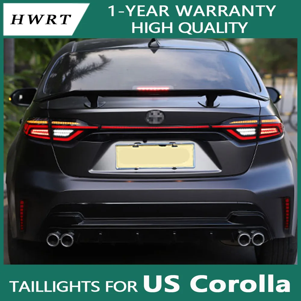 

Tail Lamp For Toyota US Corolla 2020-IN Rear Light Dynamic DRL+Turn Signal Running+Brake+Reverse Car Styling LED Complete