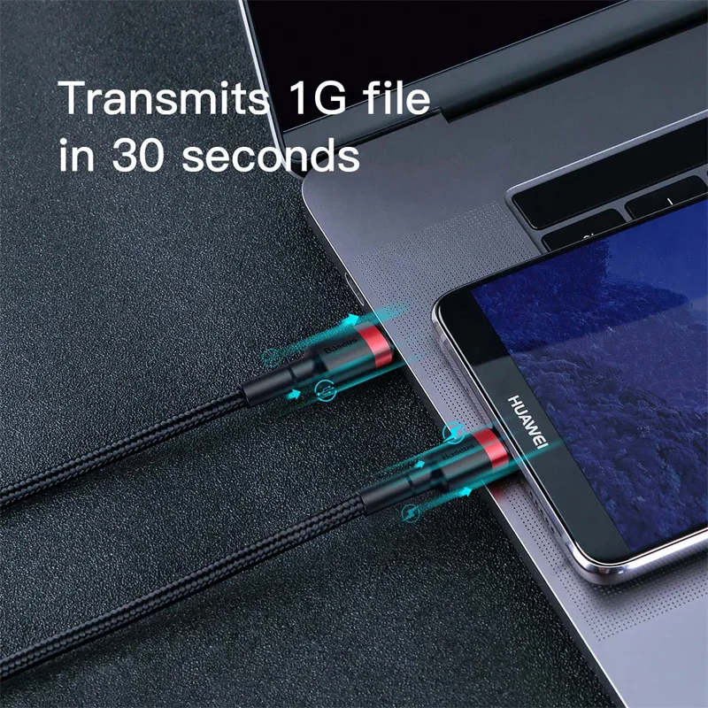 Baseus кабель usb type C к USB C кабель для samsung S10 Xiaomi Мобильный телефон USBC PD Быстрая зарядка шнур USB-C кабель type-C