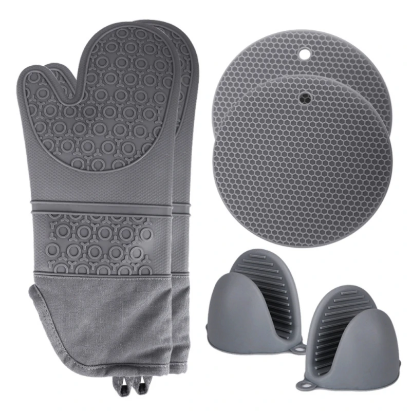 

3 шт., перчатки для микроволновки, из силикагеля