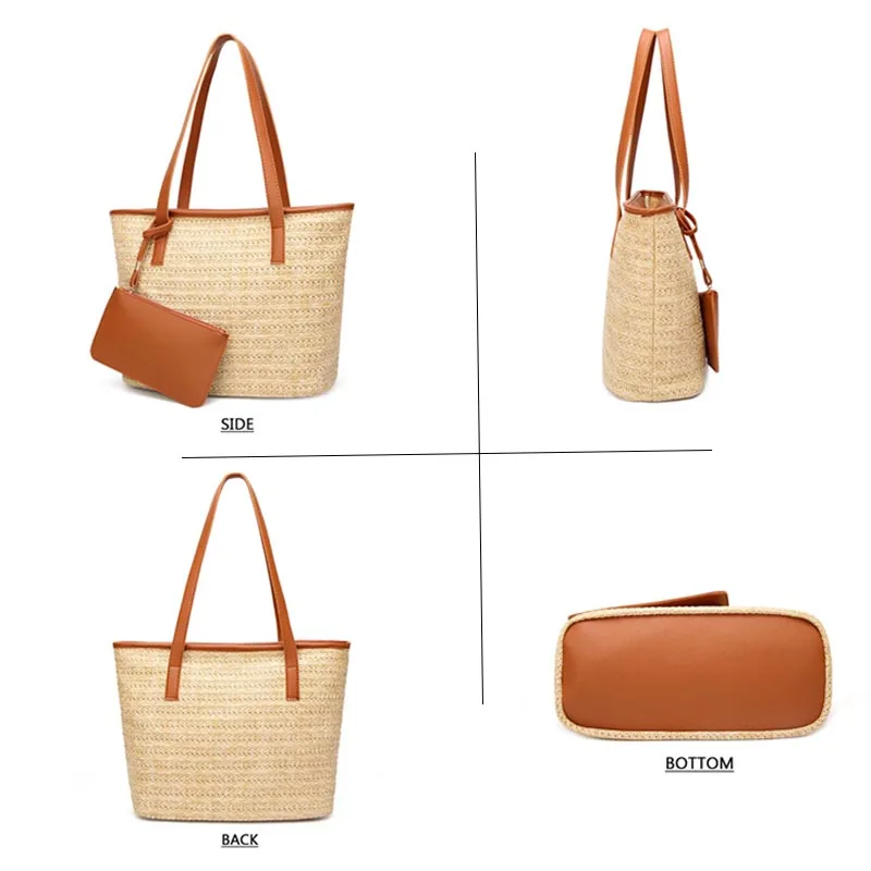 Wahyah Ротанговые сумки дизайнерские женские сумочки Плетеная соломенная сумка