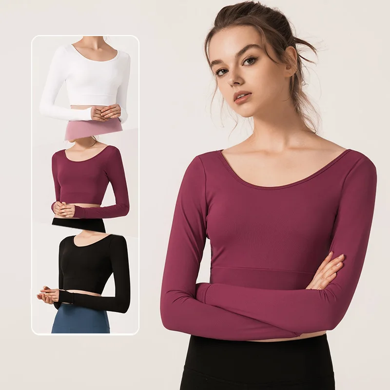 1 предмет занятий в спортзале высокие эластичные Длинные рукава бесшовный