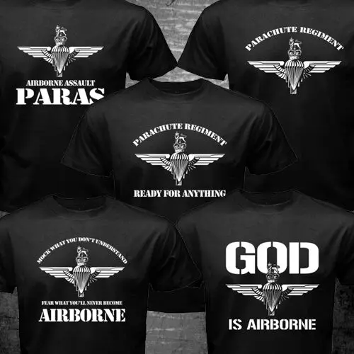 

New United Kingdom Parachute Regiment Airborne Brigade Paras Pathfinder Men T-shirt Short Casual O-Neck Shirts