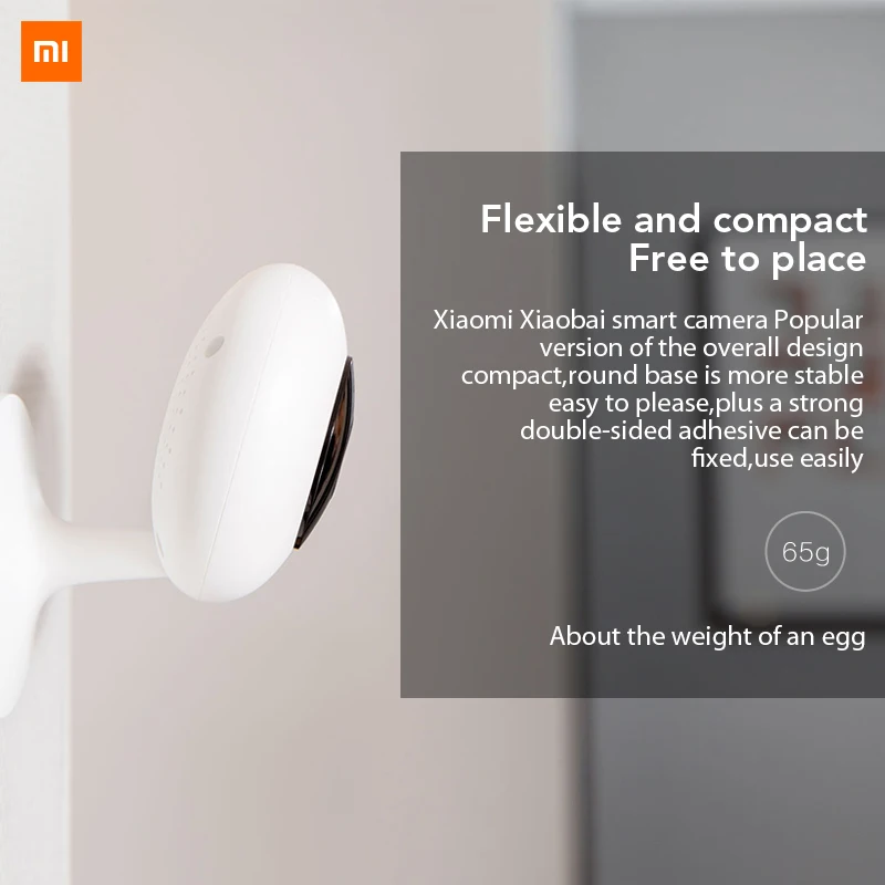 Xiaomi Mijia xiaobay умная камера 720P WIFI инфракрасная смарт-камера ночного видения HD Беспроводная ip-камера 100,4 градусов домашняя камера видеонаблюдения