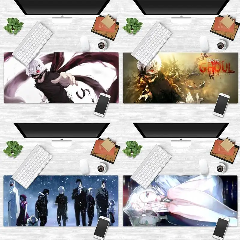 

Tokyo Ghoul anime Laptop Computer Mousepad Desk Table Protect Gamer Office Work Large Mouse pad mats Non-slip Laptop Cushion