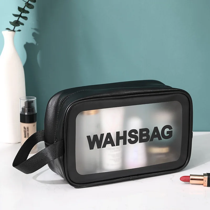 

Soft PU Women Travel Storage Bag Waterproof Toiletries Organize Cosmetic Bag Portable Storage PVC Make Up Bag Wash Bag