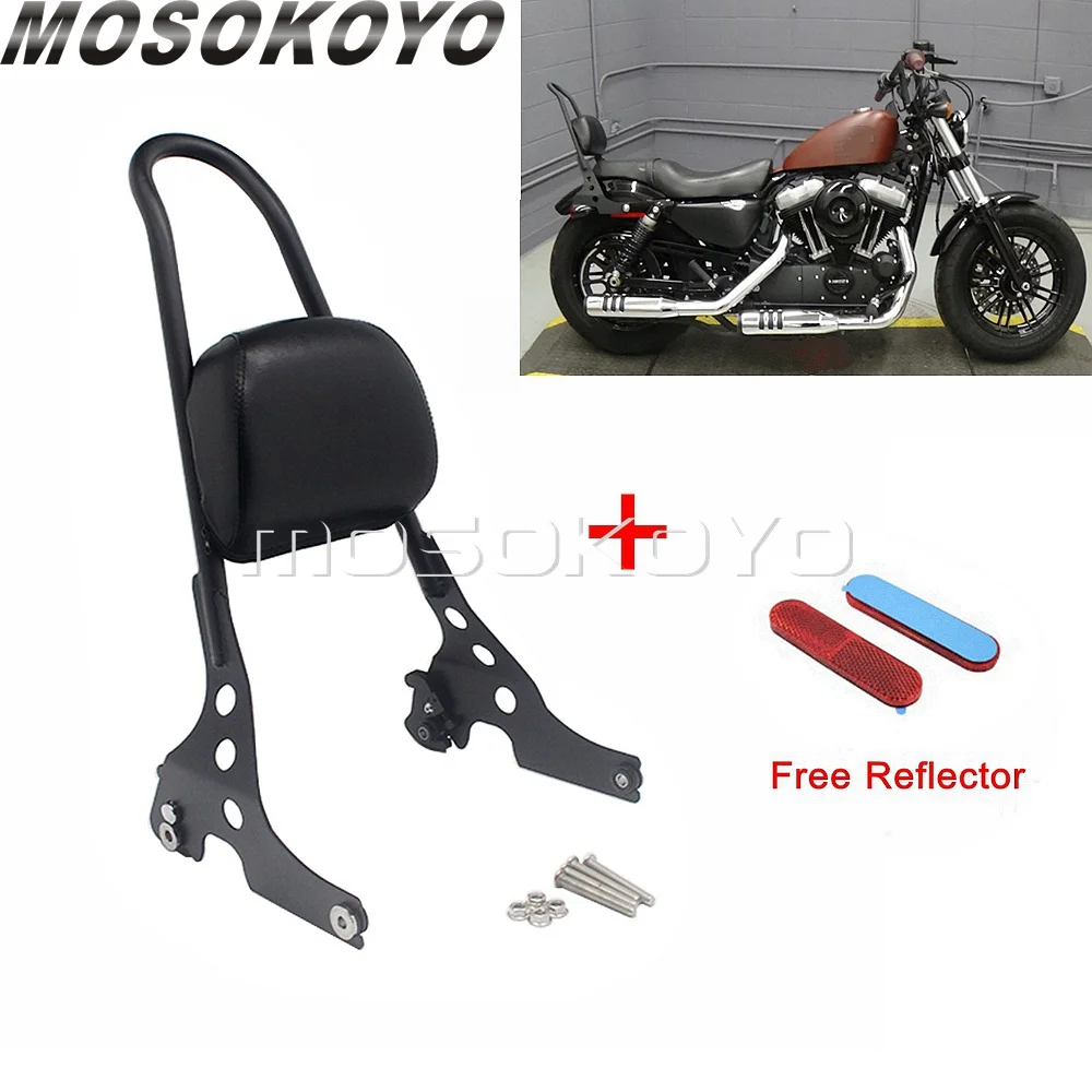 

Багажная стойка для мотоцикла, задняя подушка для пассажирского спинки для Harley Sportster XL883 XL1200 XL 883 1200 48 72 2004-2019