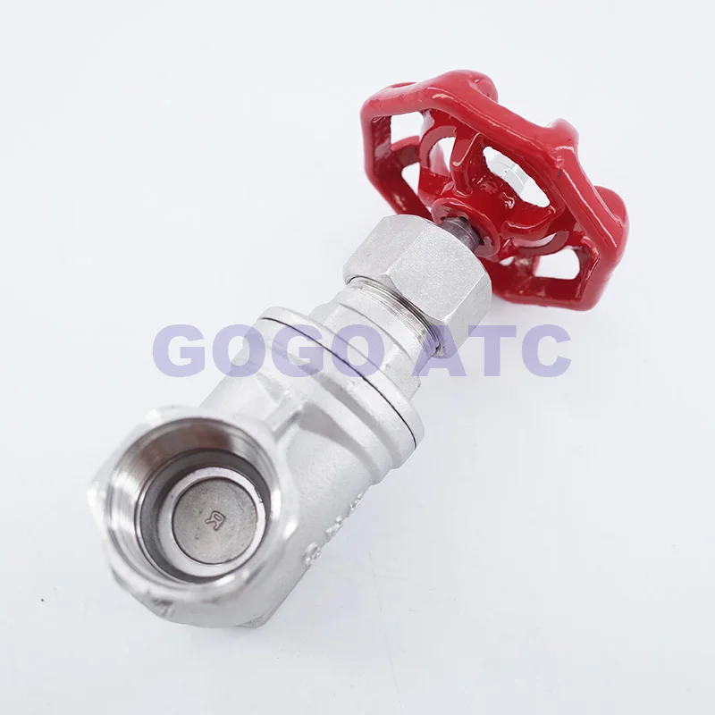 Запорный клапан с резьбой из нержавеющей стали DN15 1/2 "DN20 3/4" BSP Женский высокая