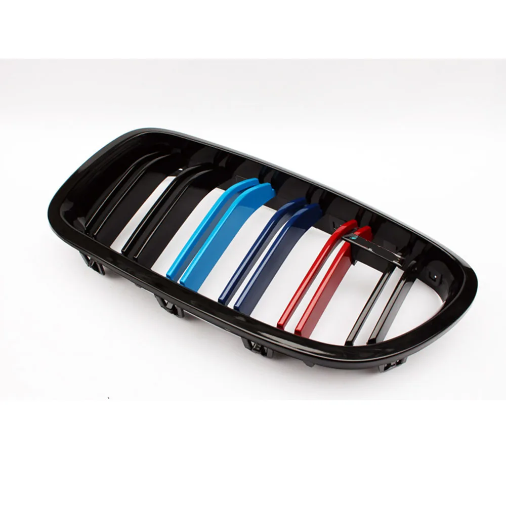 2 slat M coor решетка для BMW 5 серии F10 F18 M5 стиль почек передний бампер гоночный гриль