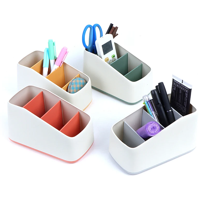 

3 сетки дистанционного Управление коробка для косметики Настольный органайзер чехол подставка держатель Офис канцелярские принадлежности...