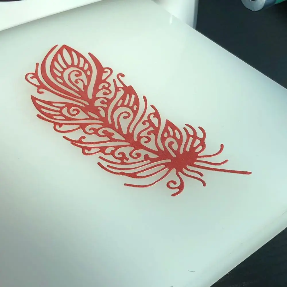 Металлические штампы с перьями 2020 сделай сам штамп для скрапбукинга и штамповки