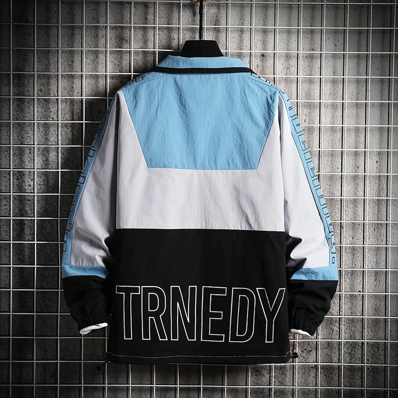 

SingleRoad Men's Sportswear Tracksuit Men Patchwork Hip Hop Streetwear Jacket Sweatpants Jackets Joggers Pants Sets Sport suits