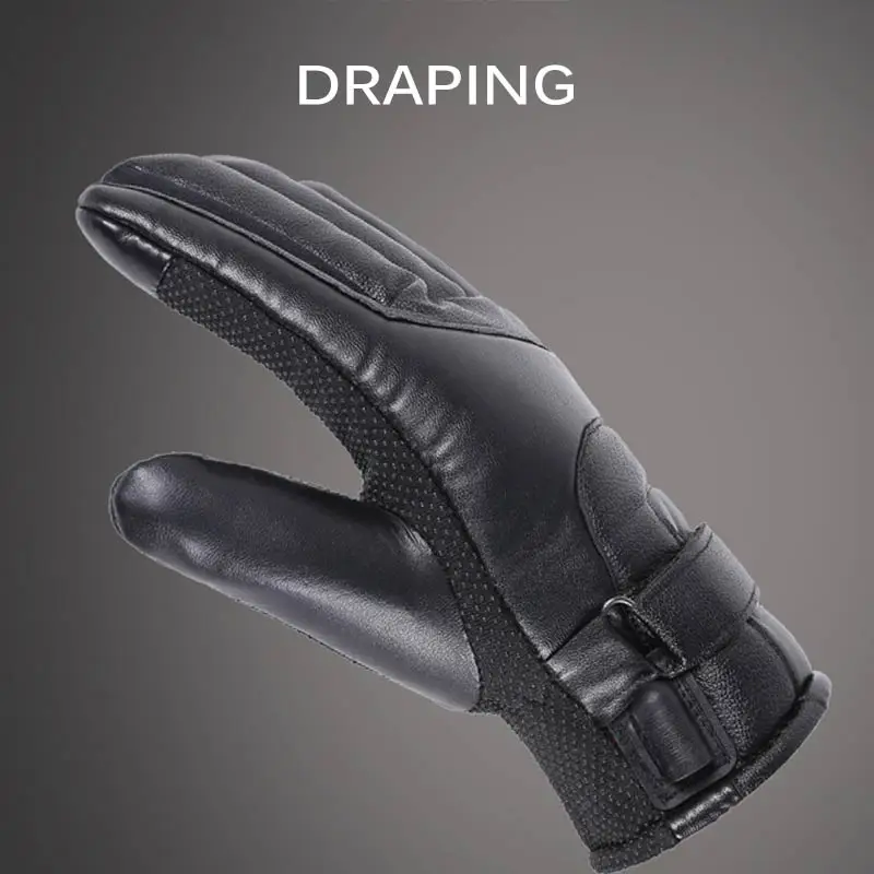 

Cycling Warm Heating Touch Screen Skiing Gloves USB Powered For Men Women Winter Electric Heated Gloves Windproof 2020