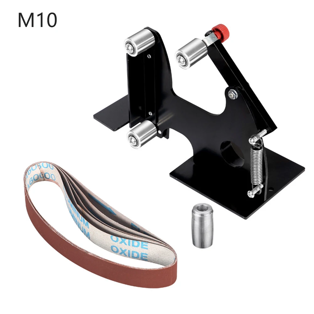 

Iron Angle Grinder Sanding Belt Adapter Set Sanding Machine Grinding Polishing Machine Accessories Tools M10/M14