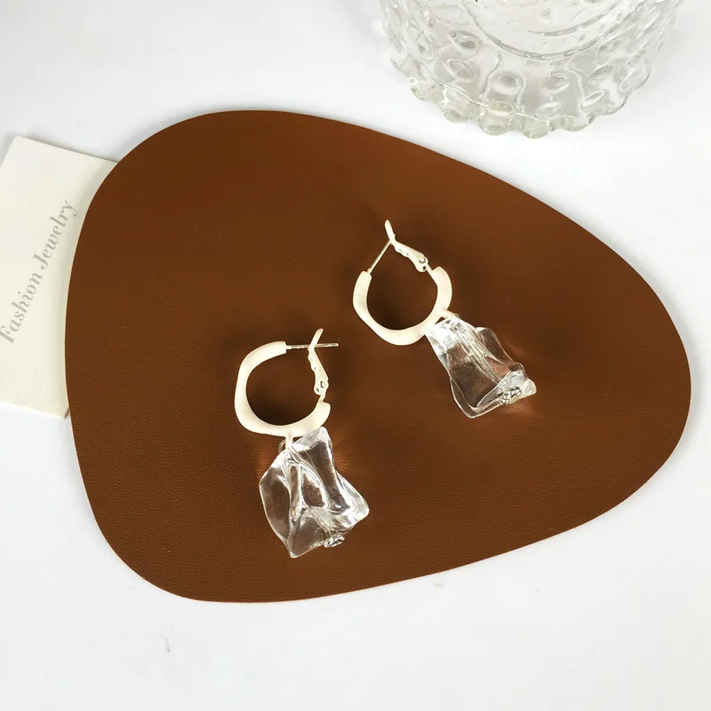 

Круглые металлические красивые модные серьги темпераментные Прозрачные Серьги