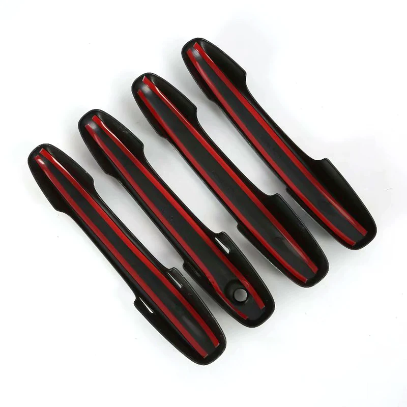for Ford Focus 2019 2020 Carbon Fiber Color Door Handle Cover Trim Decoration Frame with 2 Smart Hole Car Accessories | Автомобили и