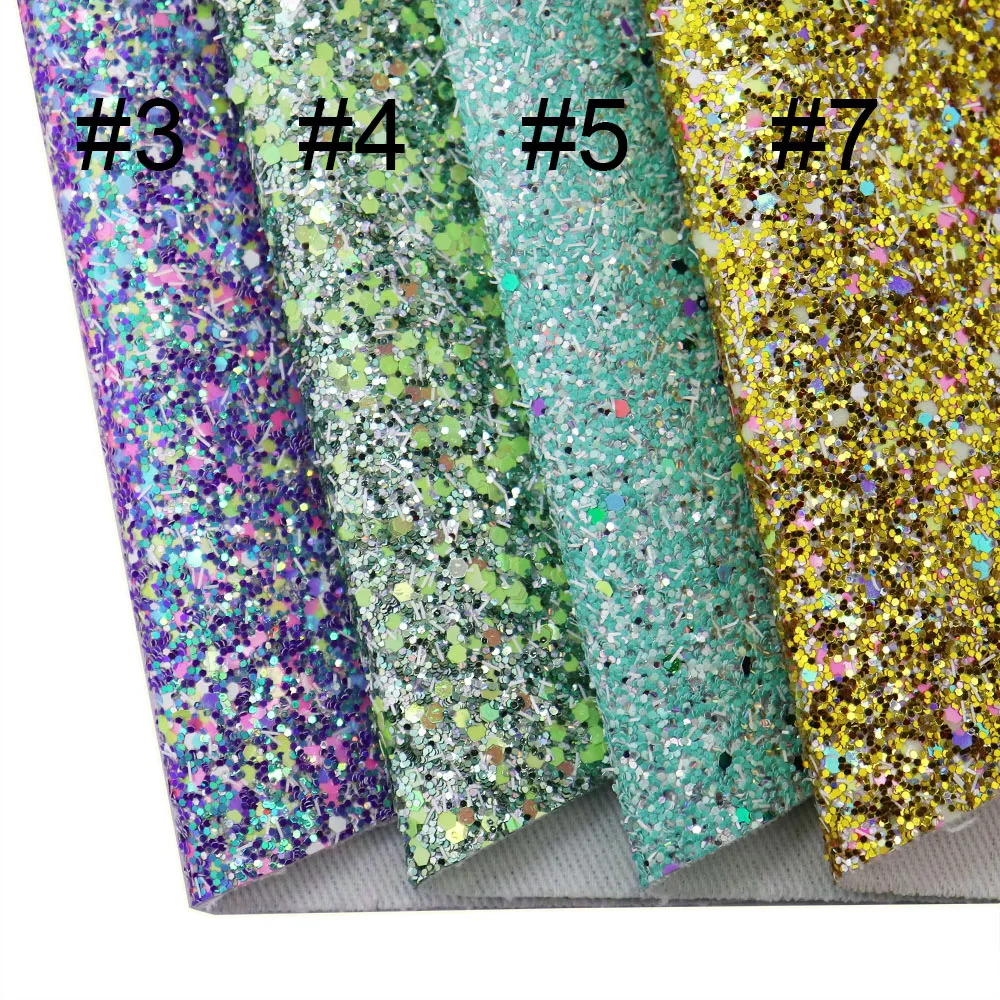 Большое шестигранное розовое объемное блестящее Кожаное украшение для бантов 30