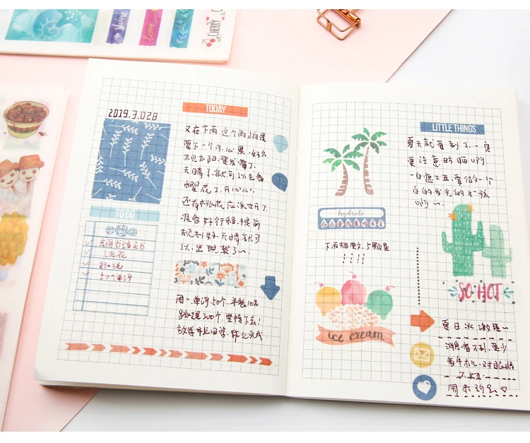 Mr. paper 24 дизайна 4 шт./лот на основе Sketchbook Deco Наклейки из бумаги васи Скрапбукинг пули журнал популярный деко постельное белье наклейки