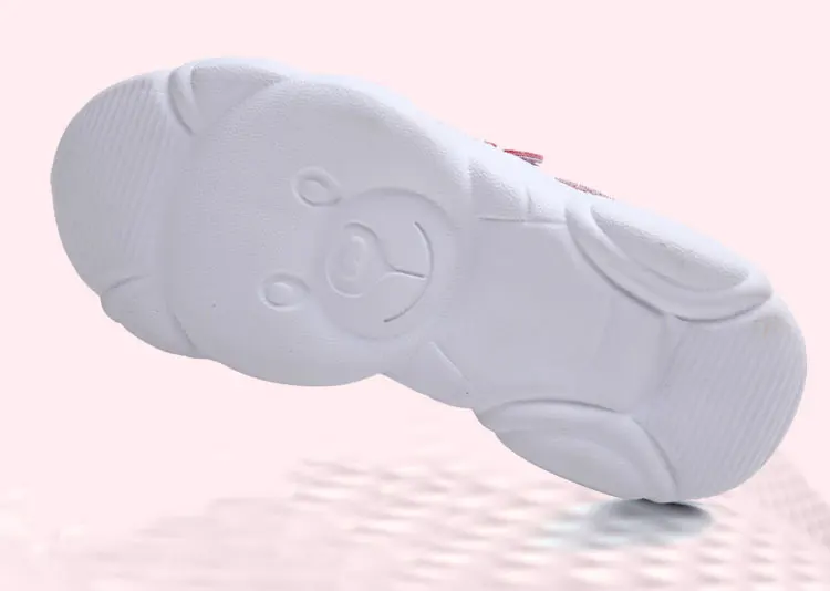 Hello kitty/детская обувь для девочек; осенние детские спортивные повседневные кроссовки; Высококачественная сетчатая обувь для девочек; дышащая обувь; светильник
