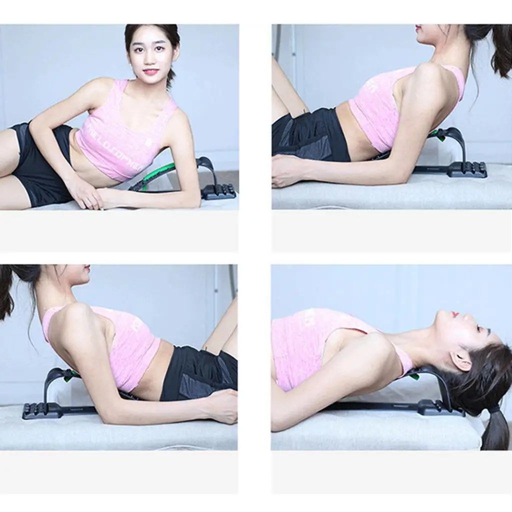 

Magnetic Therapy Neck Spine Massager Stretcher Multi-Level Device Waist Pain Relief Back Stretcher Cervical Support Relaxation