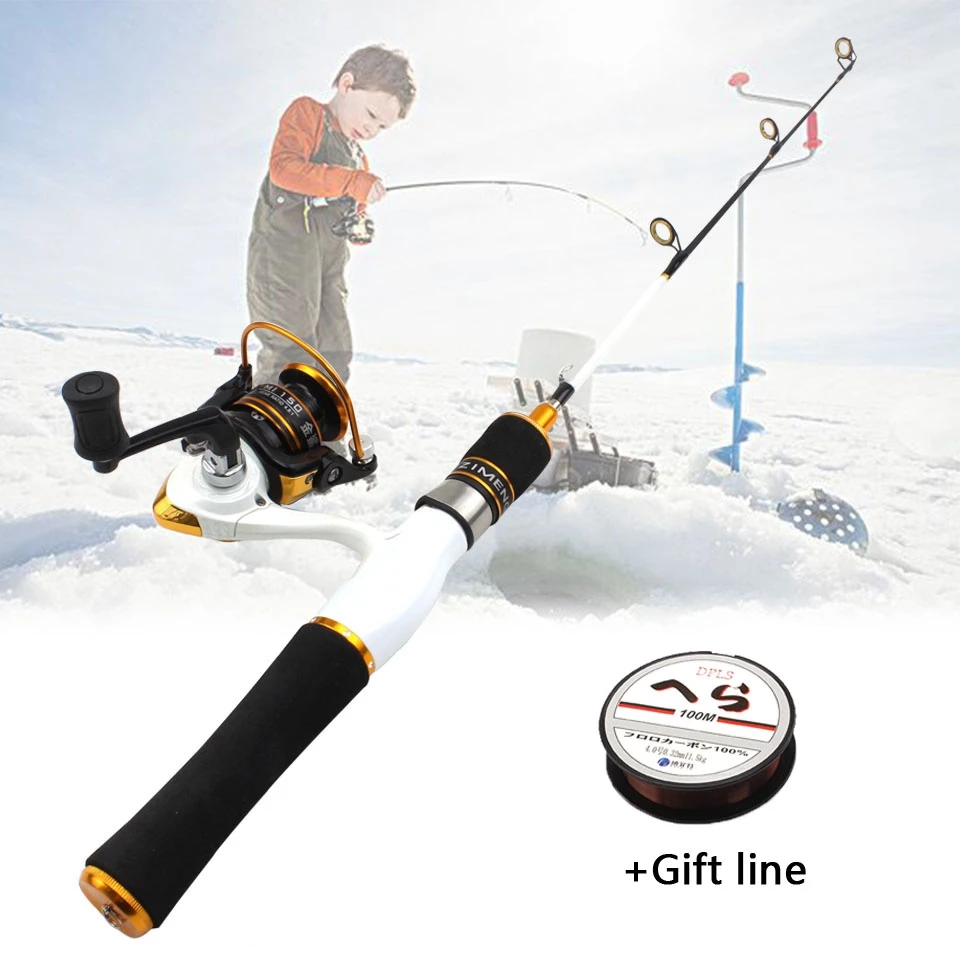 

59cm Winter Fishing Rods Ice Fishing Rods and Fishing Reels Spinning Rod Combo Fishing Accessories Travel fishing fish Tackle