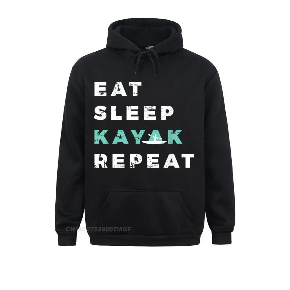 Eat Sleep Kayak ripeti Kayak canoa nautica kajab felpa con cappuccio oversize felpe con cappuccio felpe per giovani abbigliamento Casual grafica
