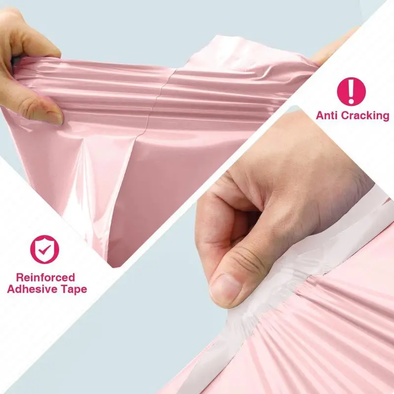 

100Pcs/lot Pink Courier Bag Courier Envelope Shipping Bags Mail Bag Mailing Bags Envelope Self Adhesive Seal Plastic Pouch
