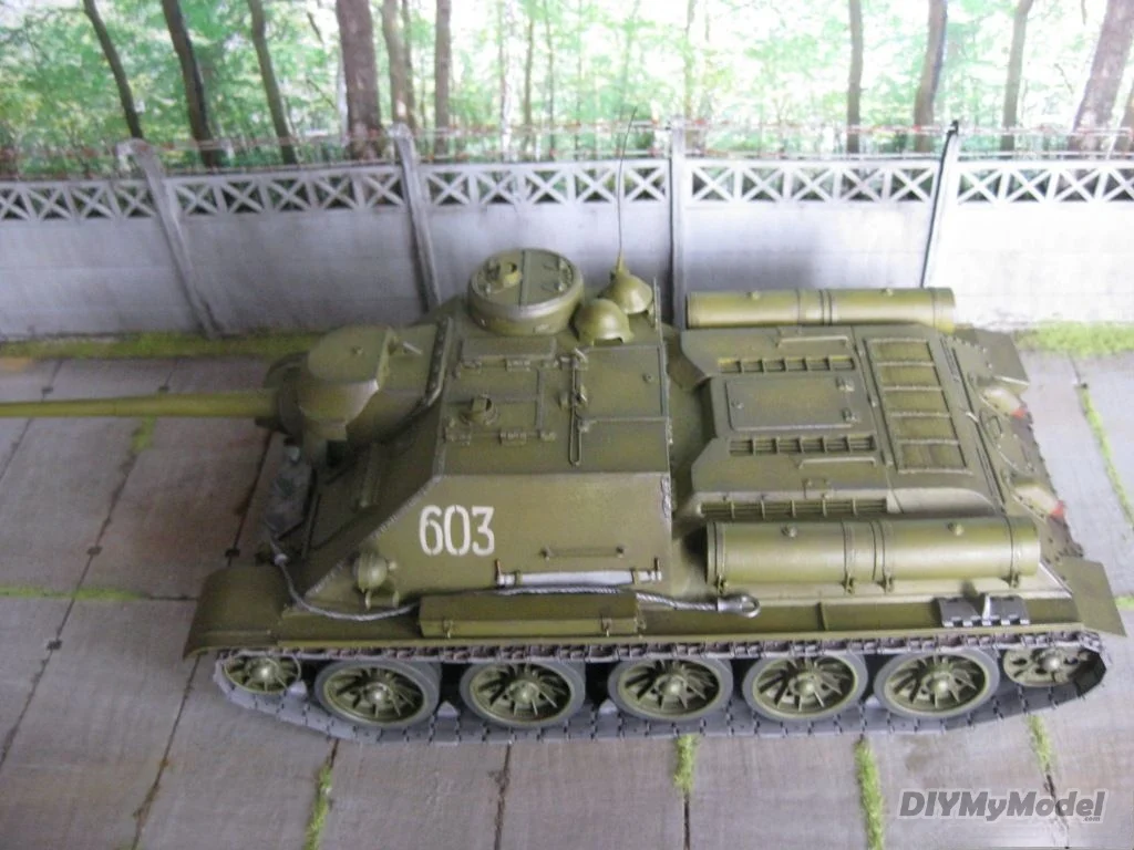 DIYMyModeI-set de construcci&oacute;n de tanques de su-85m, juguete de construcci&oacute;n hecho a mano, rompecabezas, accesorios de pel&iacute;cula, RU (origine)-4