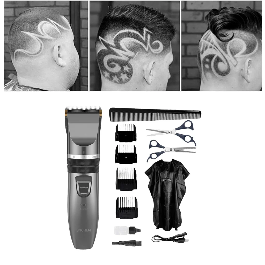 

Electric Trimmer Boys Men's Hair Cutting Clipper Set Professional Household