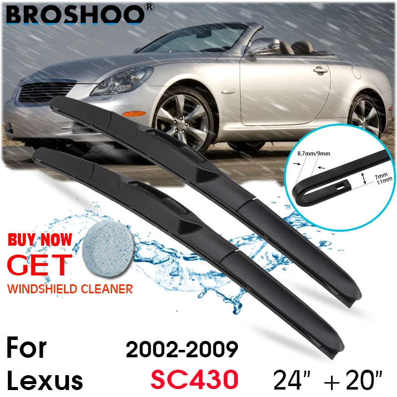 Car Wiper Blade Front Window Windscreen Windshield Wipers Blades J hook Auto Accessories For Lexus SC430 24