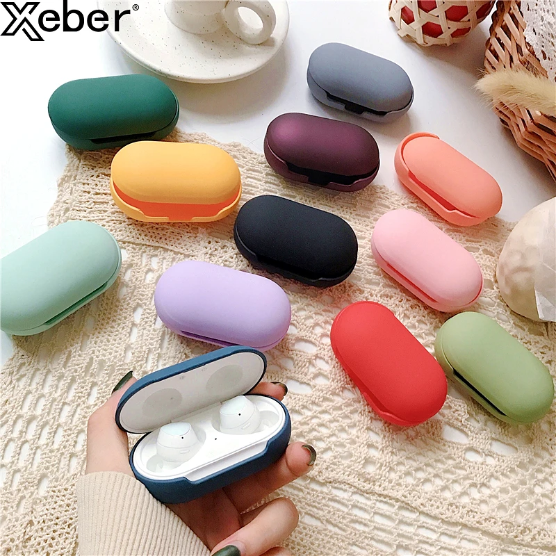 Твердый однотонный чехол для наушников из поликарбоната Samsung Galaxy Buds Plus