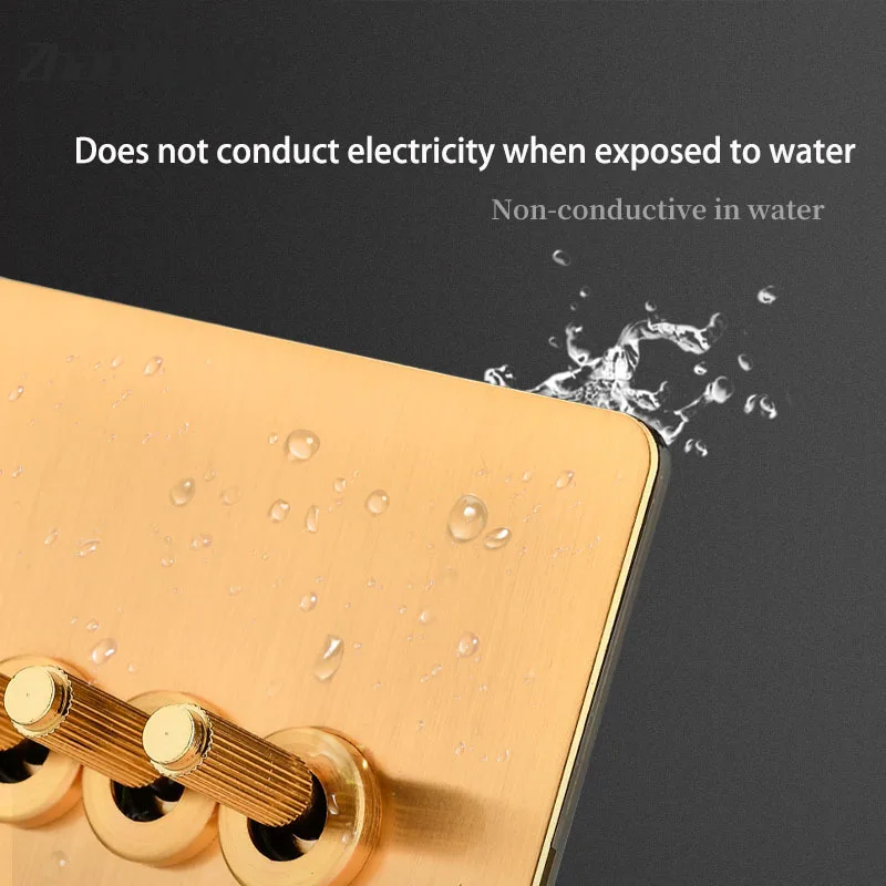 1-4 года Gang 2 способ настенный светильник тумблер металлический Панель Ретро