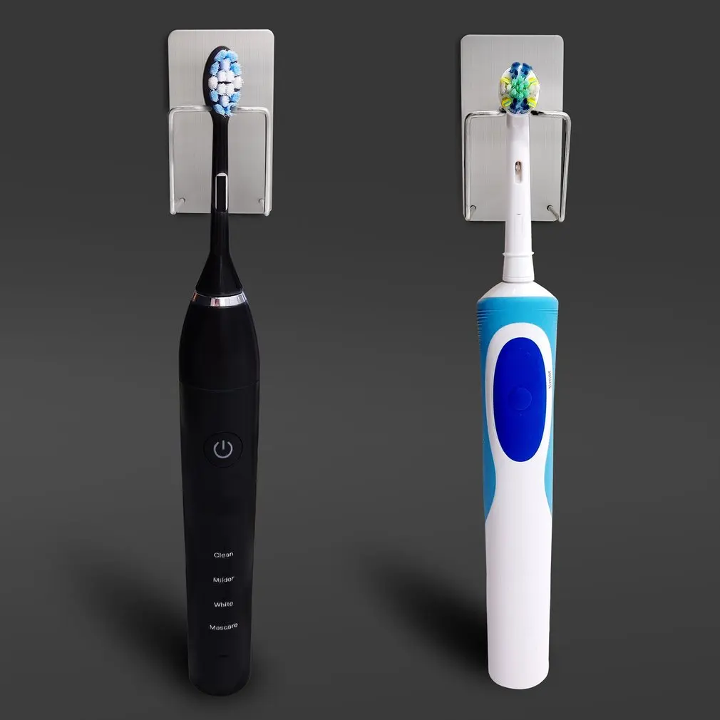 Stainless Steel Toothpaste Holder Bathroom Storage Rack Free Punching Toothbrush Set Electric Brush Head | Обустройство дома