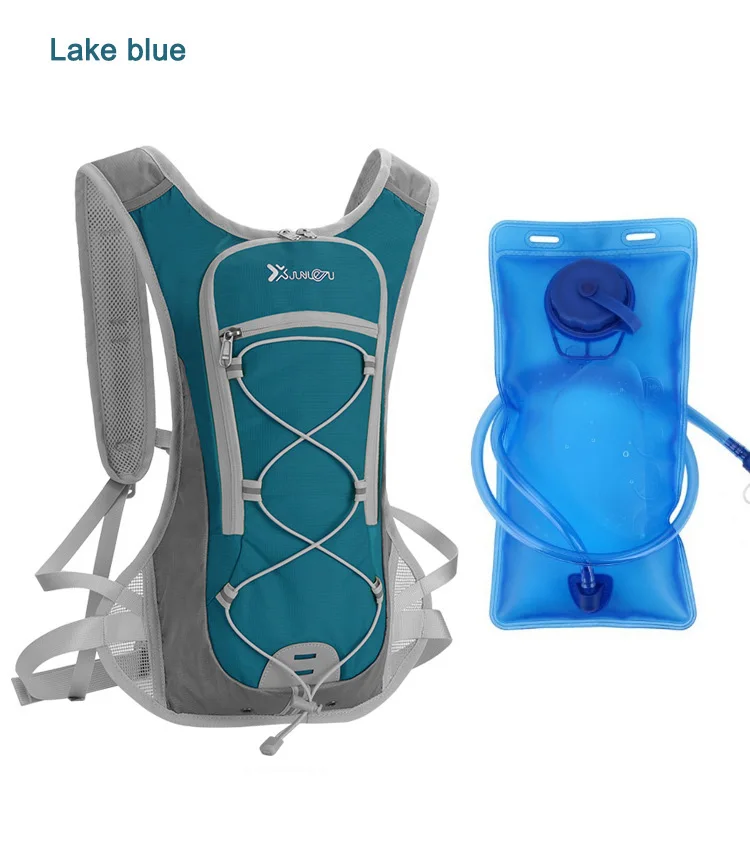lake blue with bag 2 в 1 велосипедный рюкзак водонепроницаемая сумка через плечо ультралегкий спортивный рюкзак для верховой езды MTB гидратационный рюкзак сумка для бега велосипеда - Цвет: lake blue with bag