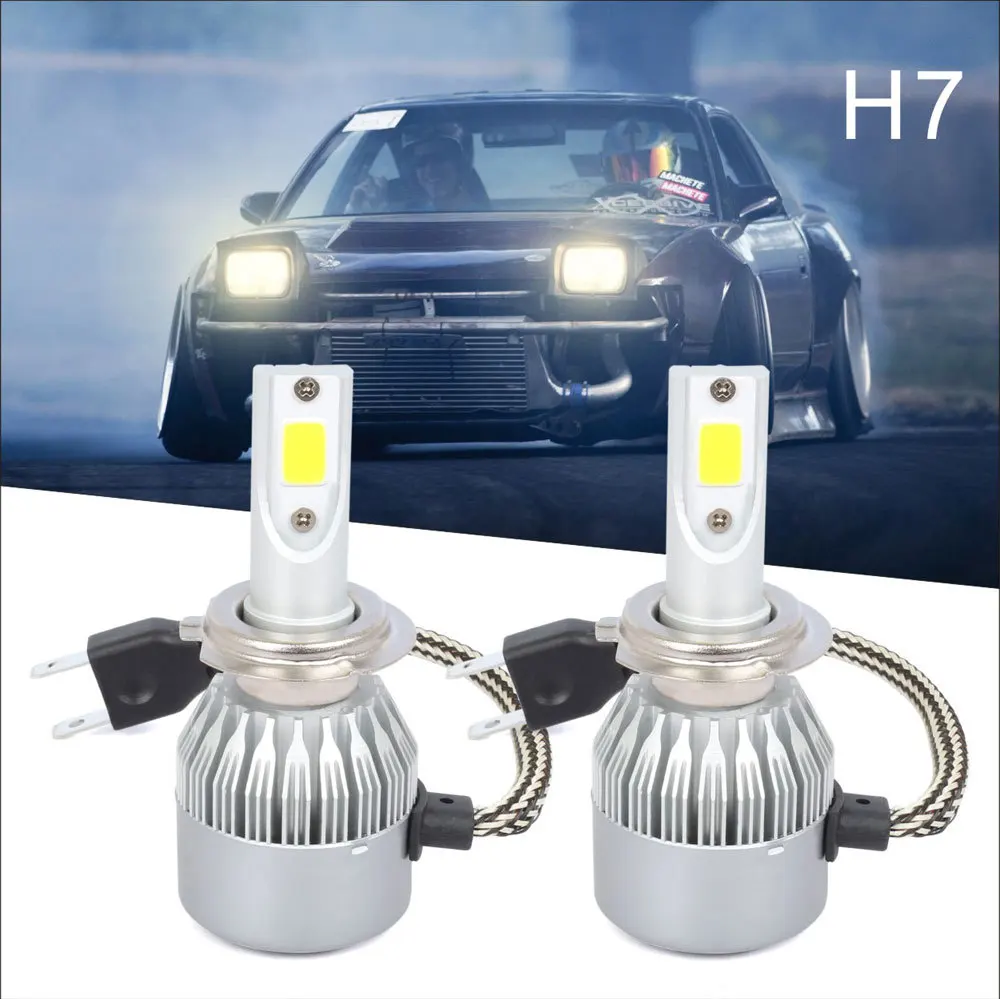 C6 H1 H3 светодиодный лампы для фар H7 Светодиодные Автомобильные фары H4 880 H11 HB3 9005 HB4