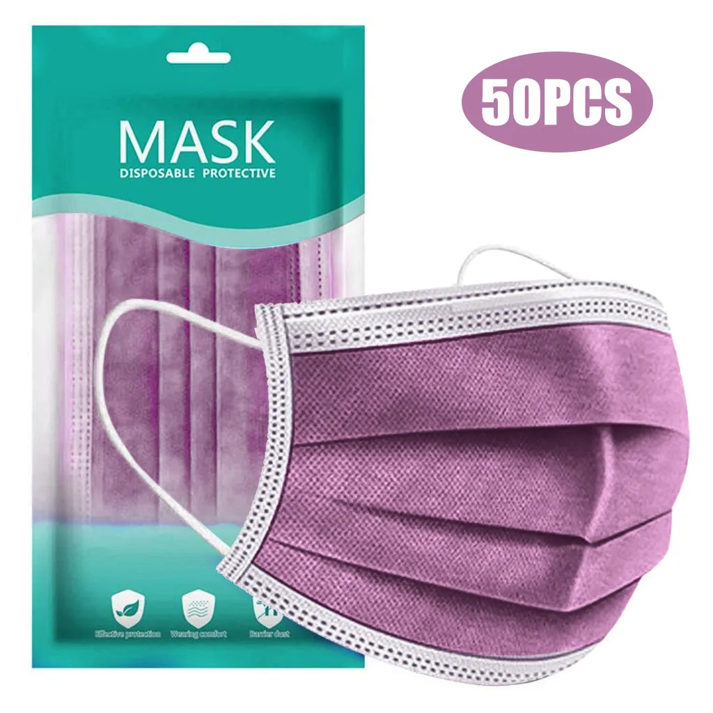 

Disposable Face Mask Personal Ear Loop Non-woven Anti-pm2.5 Adult 100 Mouth Mask Non-woven Melt Blown Three Layer fast delivery