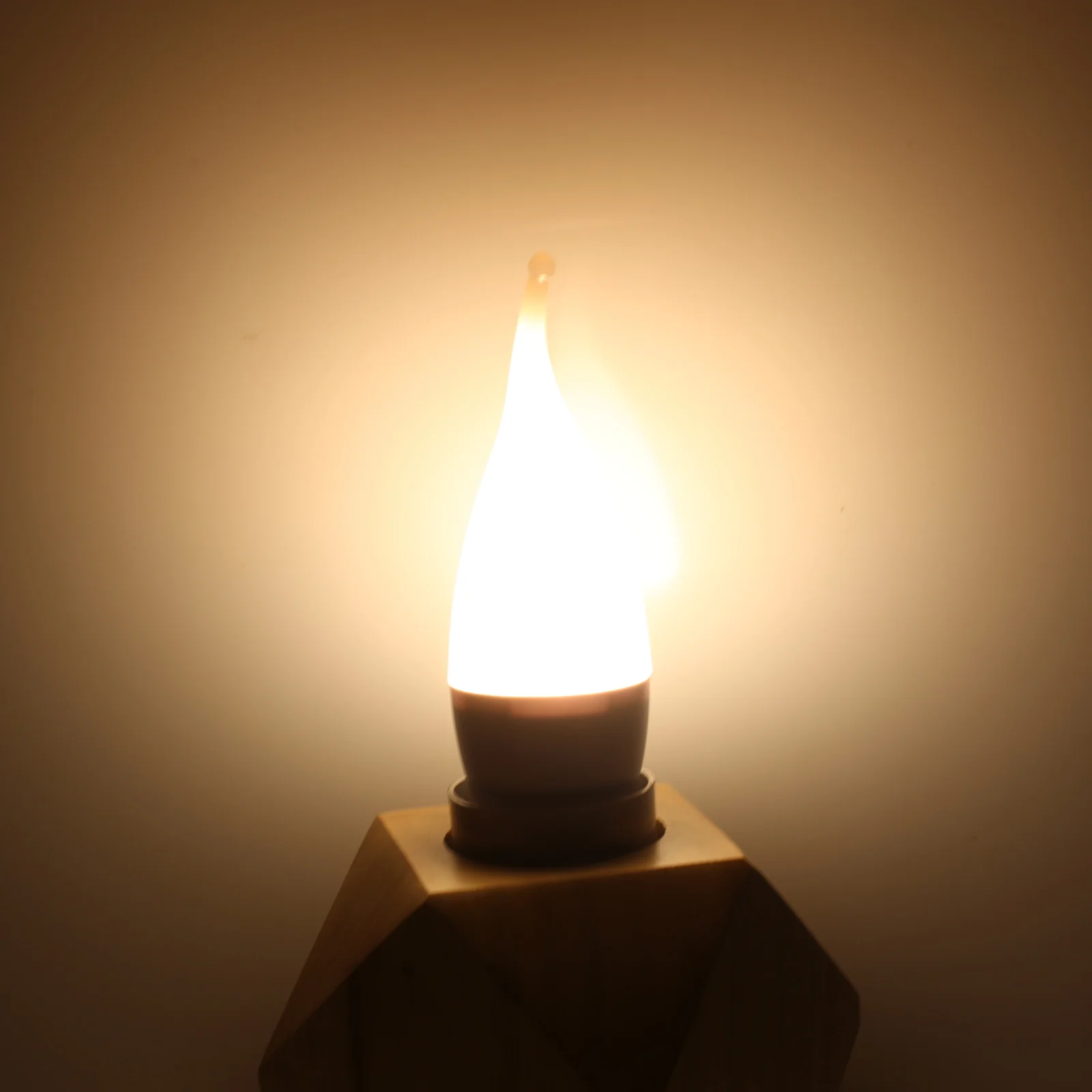 10x светодиодный Люстра-пламя лампы 3 Вт E12 E14 B22 E27 свеча 2835 SMD Velas Decorativas Домашнее освещение Замена 25 Вт галогенные лампы