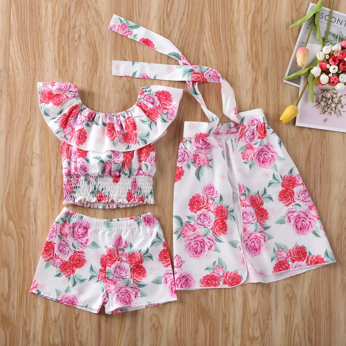 3 шт. топ и юбка для девочек без рукавов | Мать ребенок