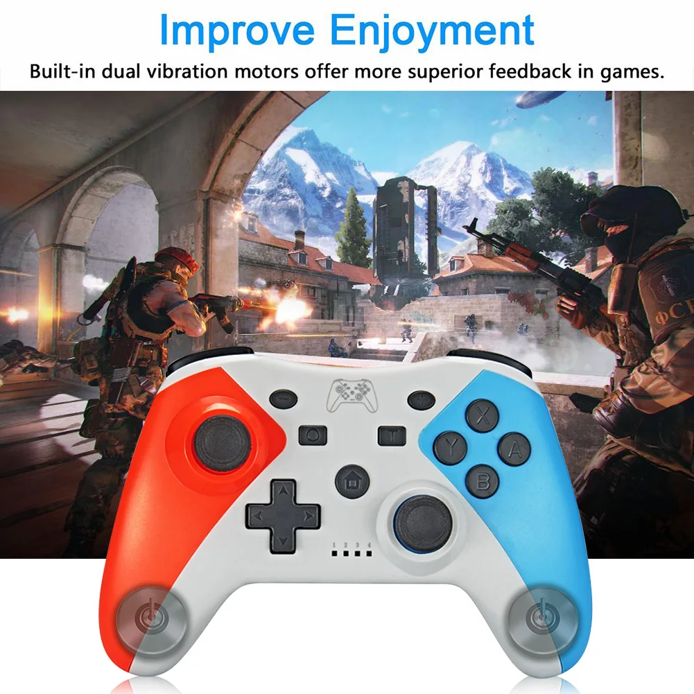 Bluetooth-compatible Turbo Gamepad for Nintendo NS-Switch NS Switch Oled Console Wireless USB Joystick Pro Controller | Электроника