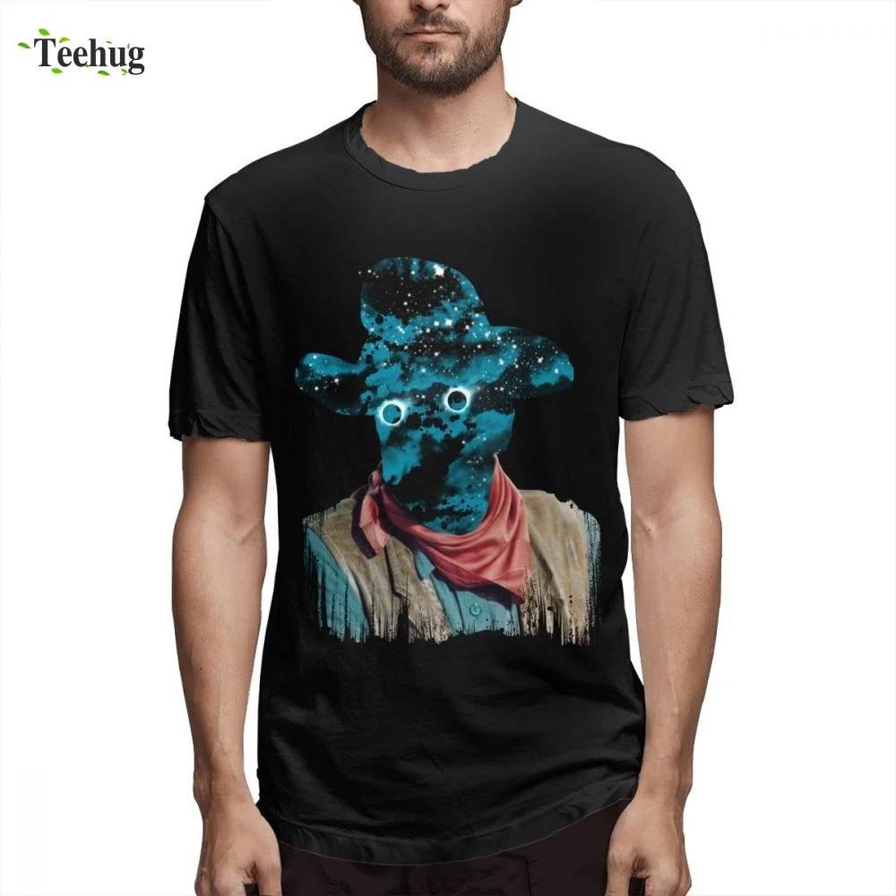 

Популярные футболки для девочек унисекс пространство в ковбойском стиле футболка Повседневное с круглым вырезом 2019 Новый Уличная 100% хлопо...