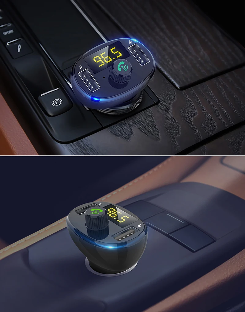 Автомобильный MP3-плеер FM Bluetooth передатчик модулятор автомобильное зарядное устройство двойной USB mp3 автомобильный передатчик FM AUX модулятор аудио плеер