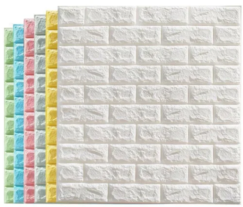 

10PcsX77*70CM 3D Brick Wall Self-Adhesive PE Foam Panel Wallpaper