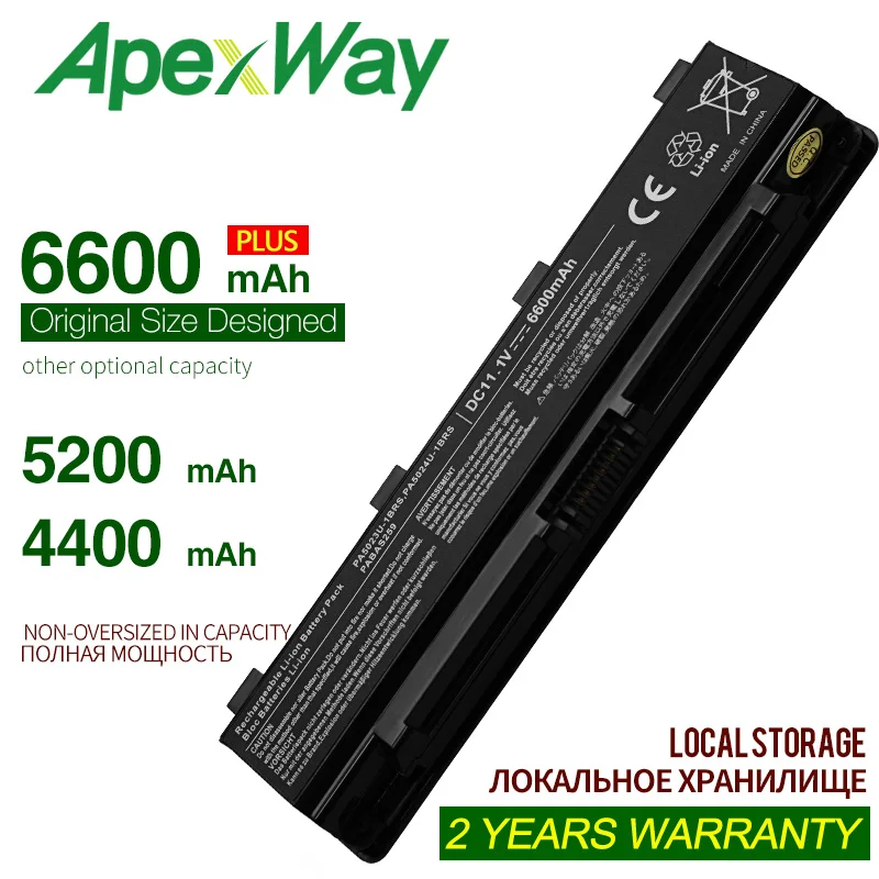 Apexway-bateria para Laptop 11.1v Células para Toshib Baterias p/ laptop