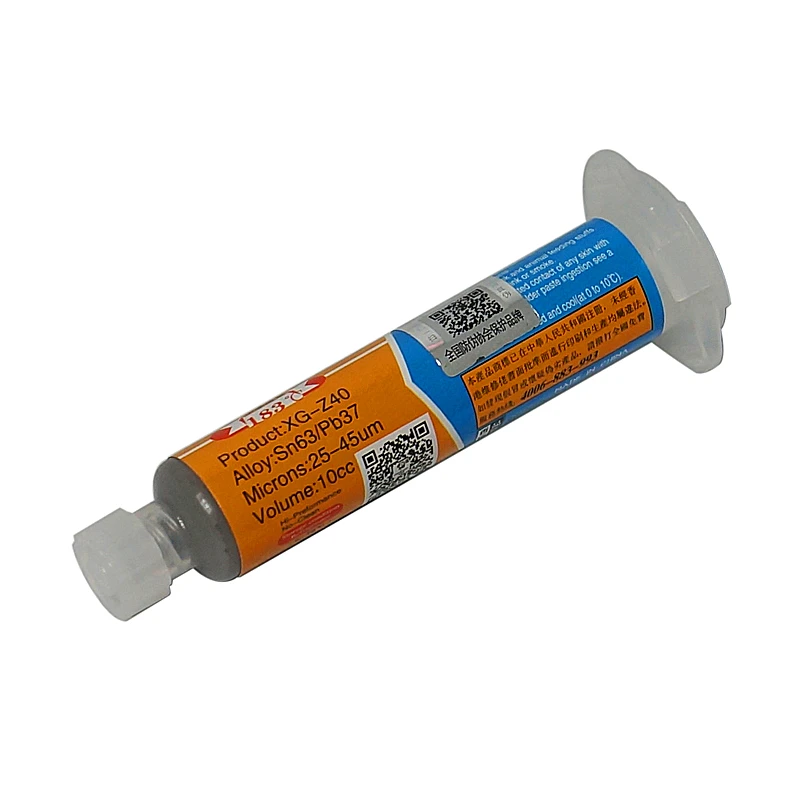 Для ремонта bga 10cc иглы в форме Xg-z40 флюс паяльной пасты Sn63/Pb37 25-45um шприц