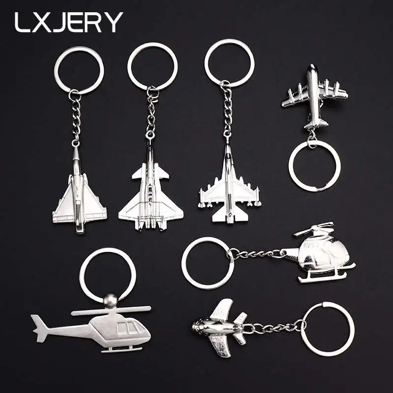 Брелок LXJERY для ключей с самолетом вертолетом подвесные брелоки женщин и мужчин