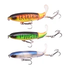 3 шт.лот Whopper Plopper 100 мм 13 г плавающий Поппер рыболовная приманка карандаш искусственная твердая приманка воблер вращающийся хвост рыболовные снасти