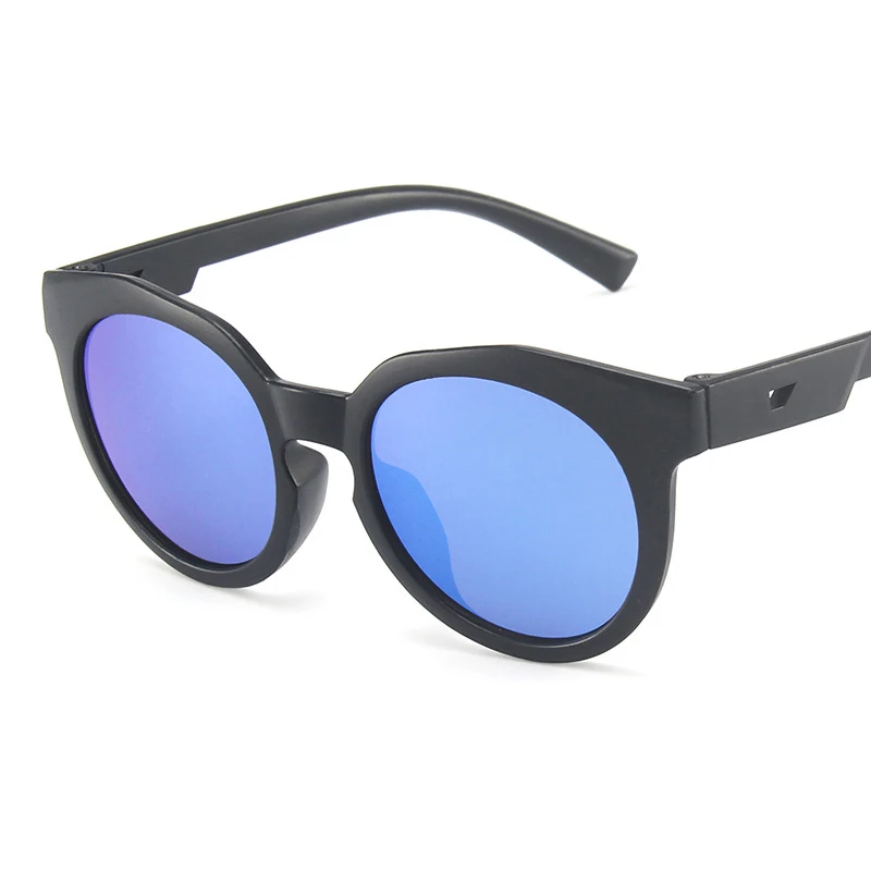 

LongKeeper Round Kids Sunglasses Girls Cat Eye Mirrored Lovely Cute Baby Sun Glasses ChildrenShades Gafas