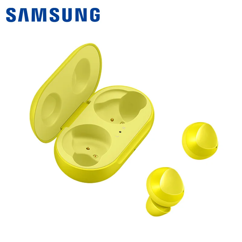 Yellow Оригинальная беспроводная гарнитура samsung Galaxy Buds с высококачественным звуком, защищающая от воды, Спортивные Bluetooth наушники для samsung S10 - Цвет: Yellow